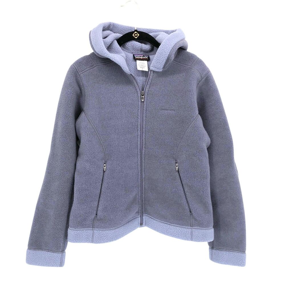 Patagonia Synchilla Jacket Womens Small Fleece Zipper Full Zip‎ Hooded